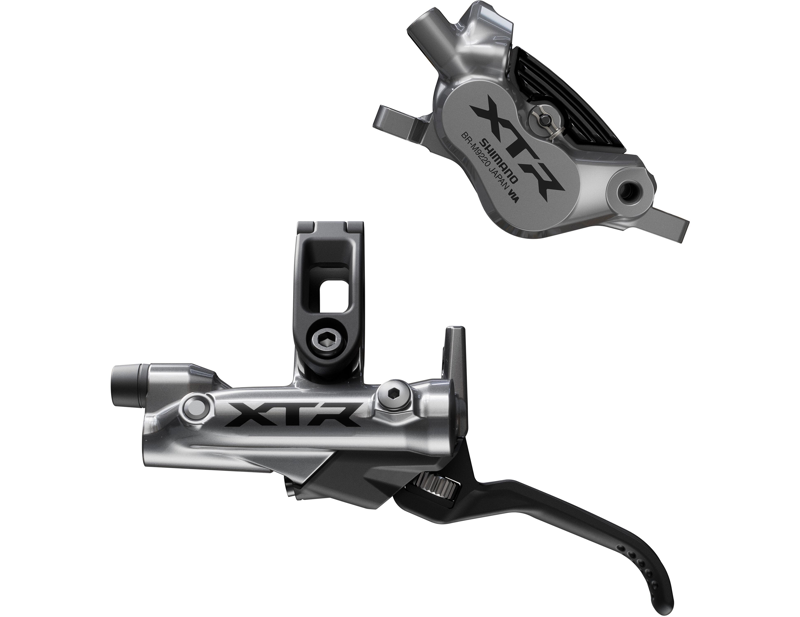 Balfes Bikes Shimano BL-M9220 XTR 4 pot bled brake lever/post mount calliper rear left in Grey | Free postage over £30, £10 off first order, price match & 0% finance.
