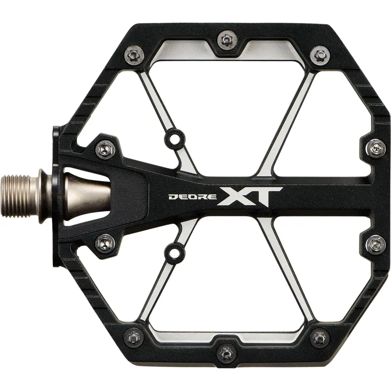 Shimano PD-M8240 Deore XT MTB Flat Pedals in Black-1