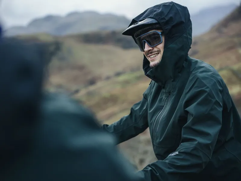 Madison DTE 3-Layer Men's Waterproof Jacket in Deep Forest Green-3