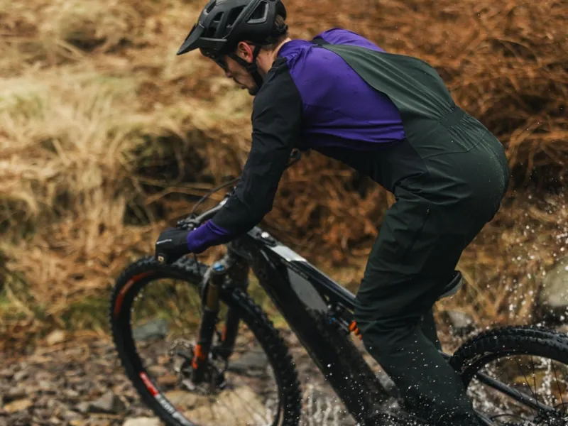 Madison DTE 3-Layer Waterproof Bib Trousers in Black-3
