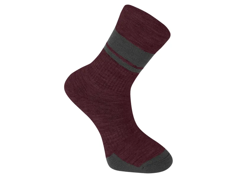Madison DTE Isoler Merino Winter Socks in Fig Red
