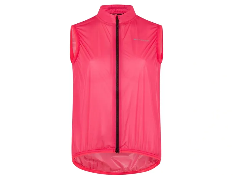 Madison Flux Women's 2L Packable Waterproof Gilet in Hi-Viz Pink