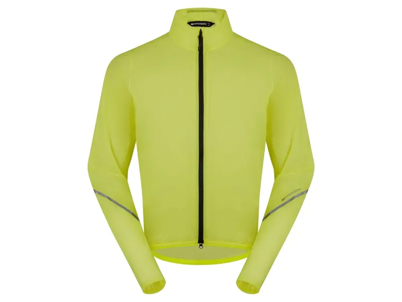 Madison Flux 2L Packable Waterproof Jacket in Hi-Viz Yellow