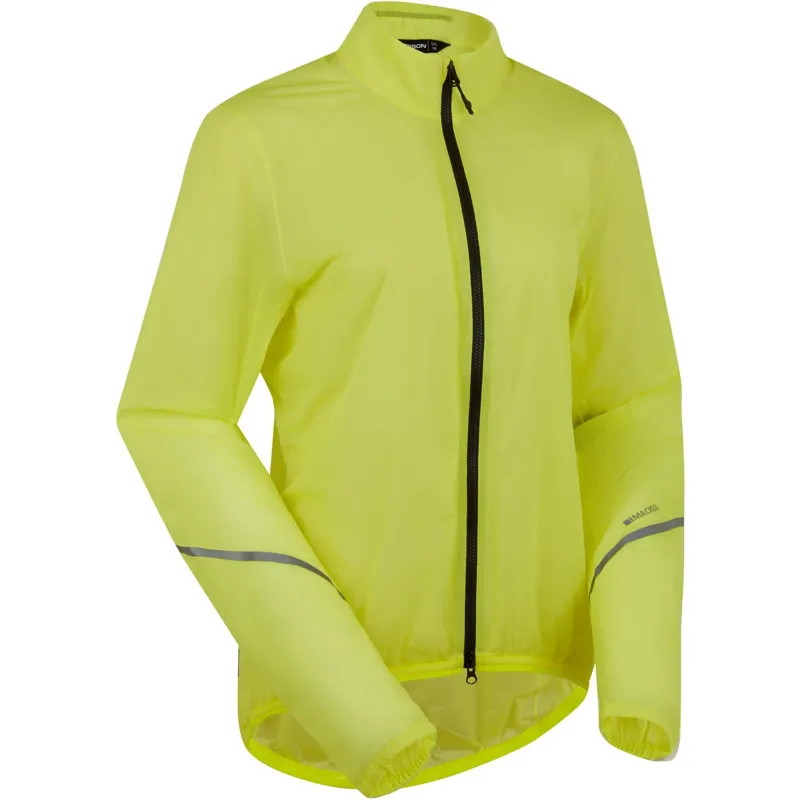 Madison Flux Women's 2L Ultra Packable Jacket  in Hi-Viz Yellow-1