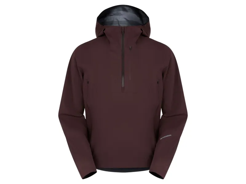 Madison Flux 3-Layer Waterproof Smock Trail Jacket in Fig Red