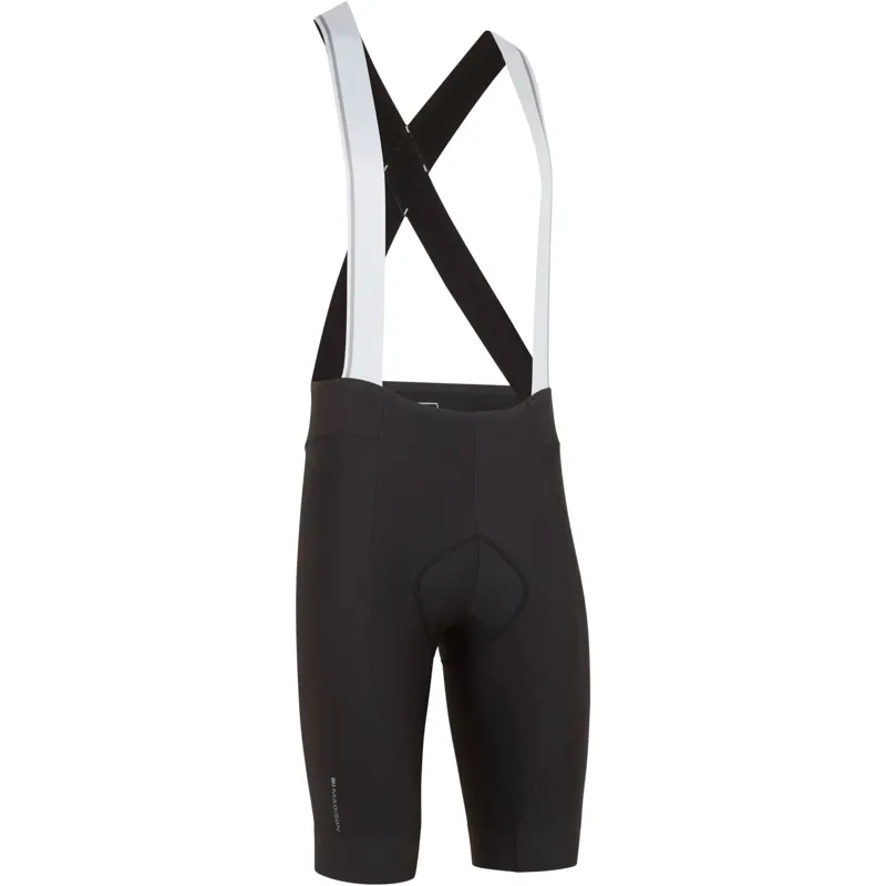 Madison Flux EIT Pad Lycra Bib Shorts in Black-1