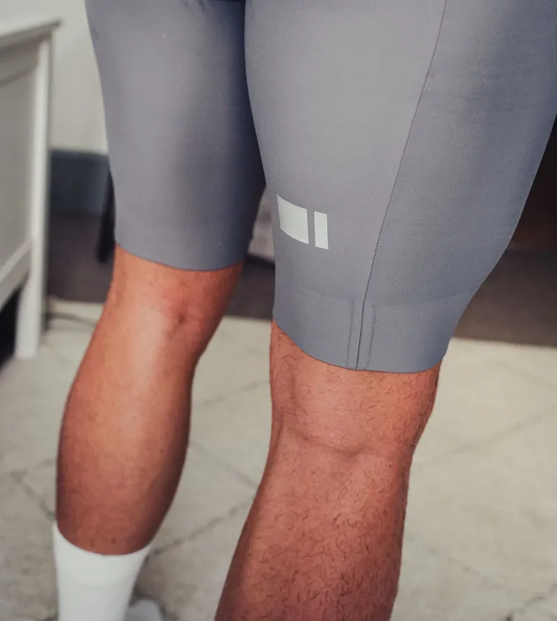 Madison Flux EIT Pad Lycra Bib Shorts in Steel Grey-4