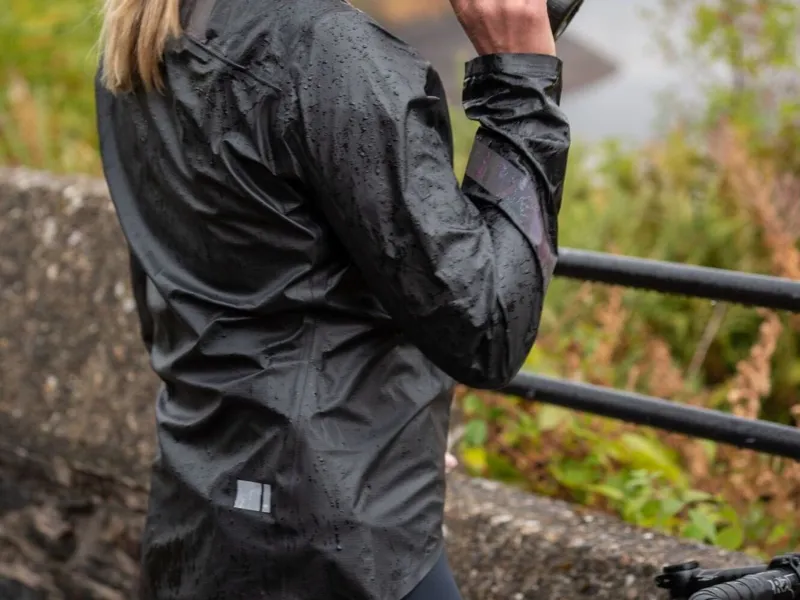 Madison Flux HydroShift Waterproof Packable Jacket in Iridescent Black-2