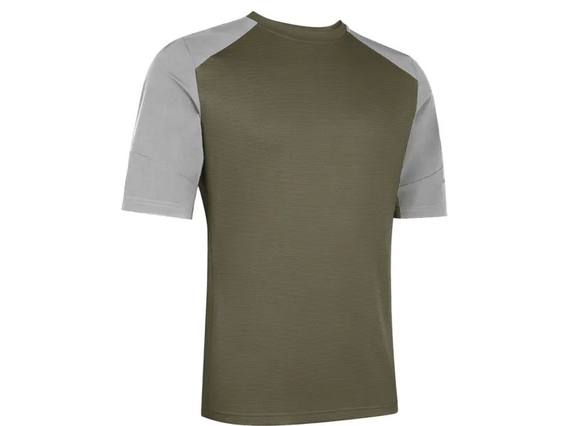 Madison Flux Trail Short Sleve Jersey in Midnight Green/Castle Grey