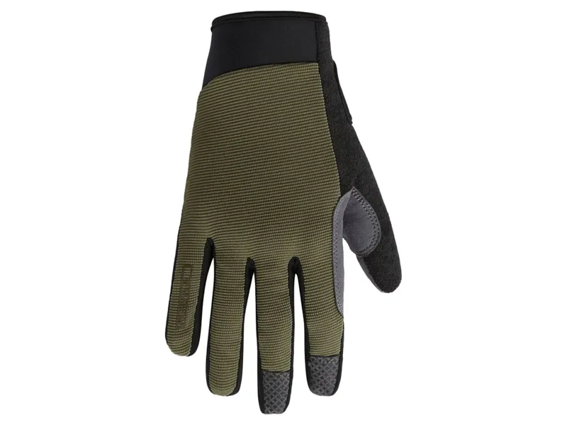Madison Freewheel Gel Pad Full Finger Trail Gloves in Midnight Green