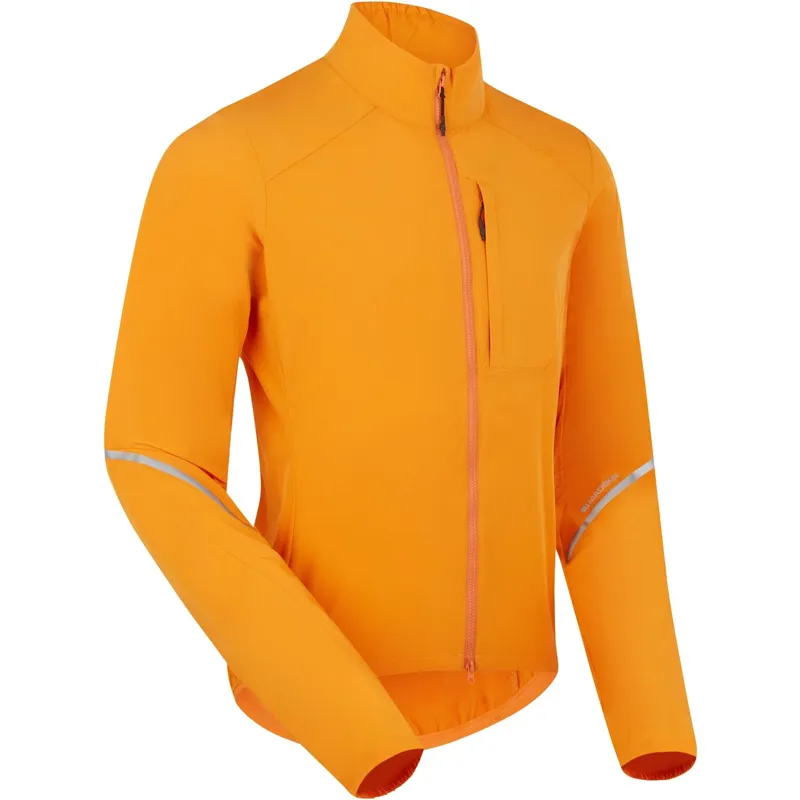 Madison Freewheel Men's Windproof Packable Jacket in Mango Orange-1