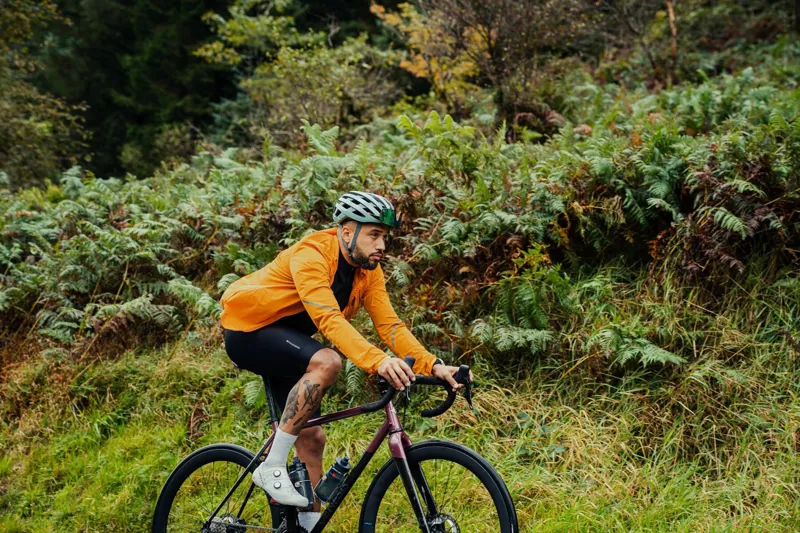 Madison Freewheel Men's Windproof Packable Jacket in Mango Orange-2