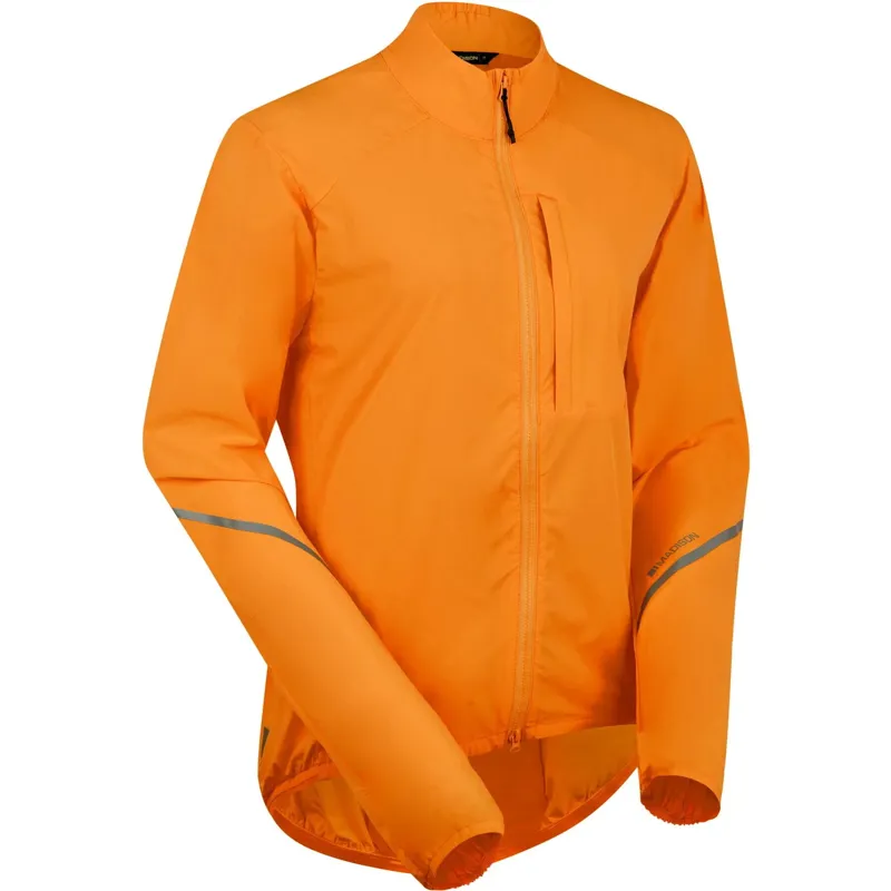 Madison Freewheel Women's Windproof Packable Jacket in Mango Orange-1