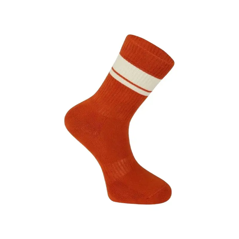 Balfes Bikes Madison Roam Isoler Crew Socks in Rust Orange Stripe | Free postage over £30, £10 off first order, price match & 0% finance.