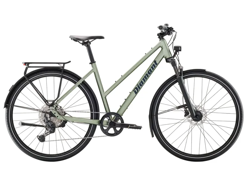 Balfes Bikes EX DISPLAY Diamant Mahon Trip Plus Midstep Hybrid Bike Size Medium 2026 in Hey Green | Free postage over £30, £10 off first order, price match & 0% finance.