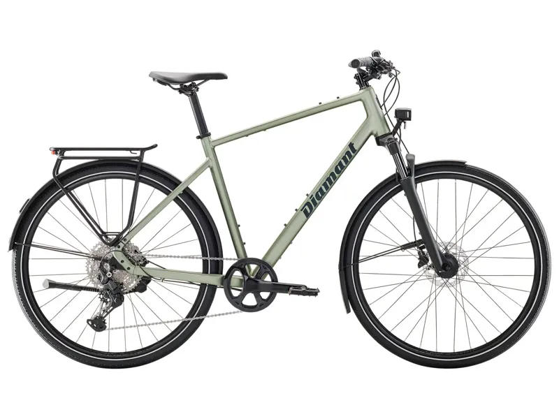 Balfes Bikes EX DISPLAY Diamant Mahon Trip Plus Standover Hybrid Bike Size Large 2026 in Hey Green | Free postage over £30, £10 off first order, price match & 0% finance.