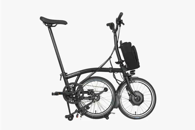 Brompton Electric C Line Urban Folding Bike 2023 in Black-2
