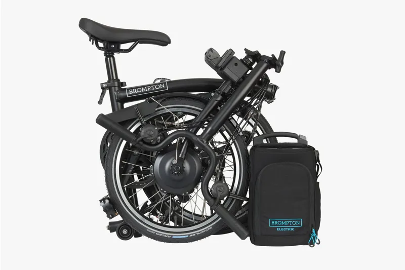Brompton Electric C Line Urban Folding Bike 2023 in Black-1