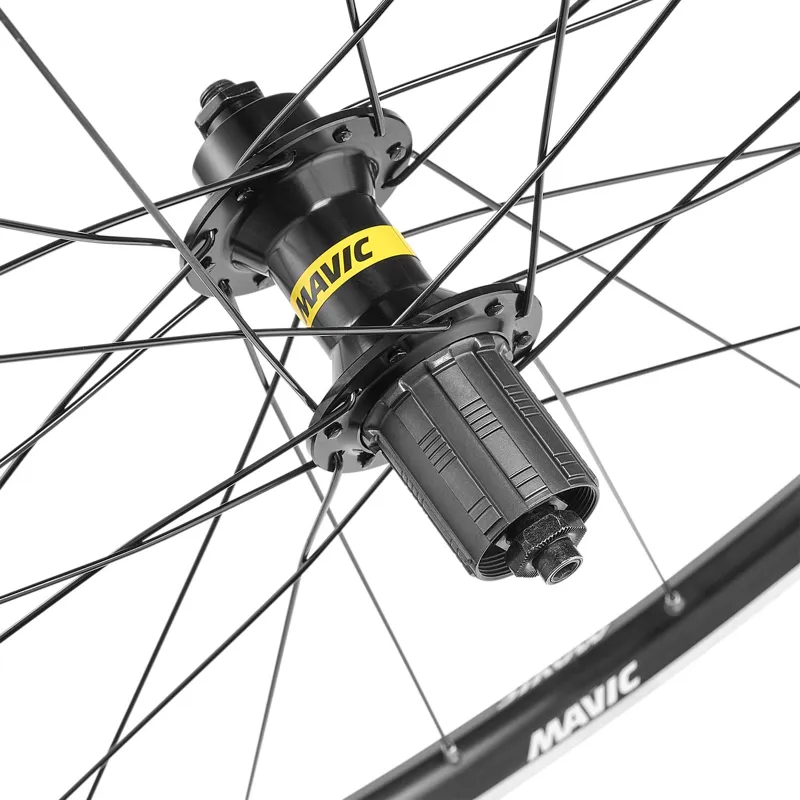 Mavic Access R17 Rim Brake QR HG Wheelset in Black-3