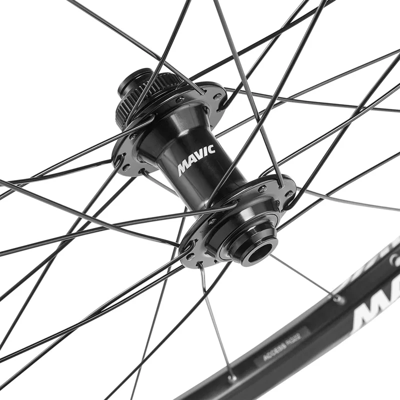 Mavic Access RG22 C-Lock QR HG Wheelset in Black-6