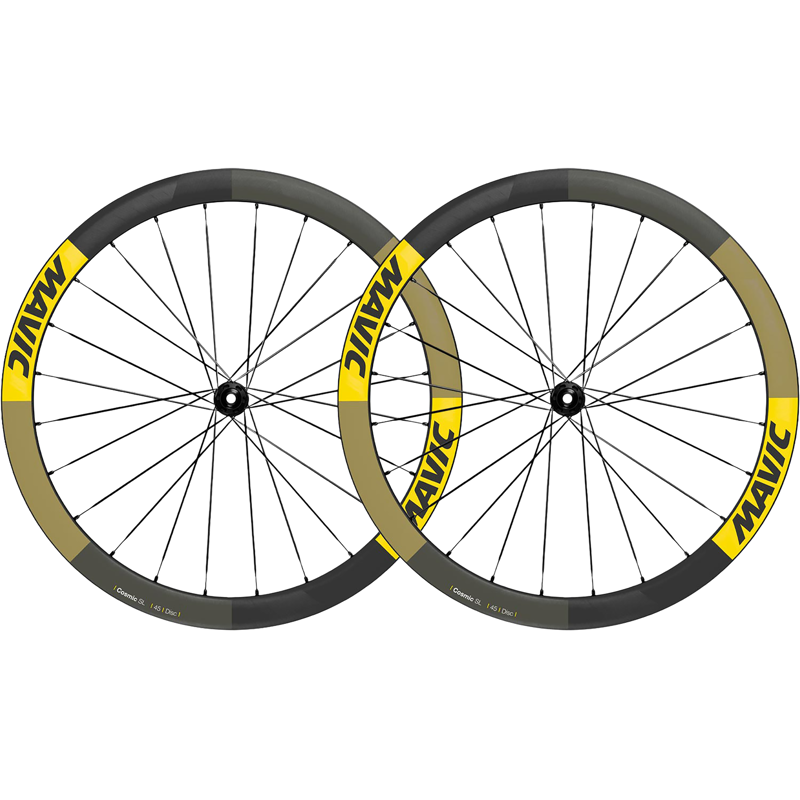 Balfes Bikes Mavic Cosmic SL 45 Team Edition Disc Wheelset in Black/Yellow | Free postage over £30, £10 off first order, price match & 0% finance.