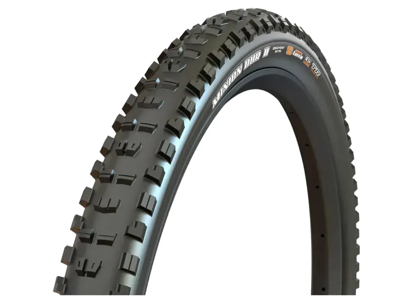 Maxxis Minion DHR II Downhill 3C MaxxGrip Tubeless Folding Tyre 27.5 x 2.4 in Black