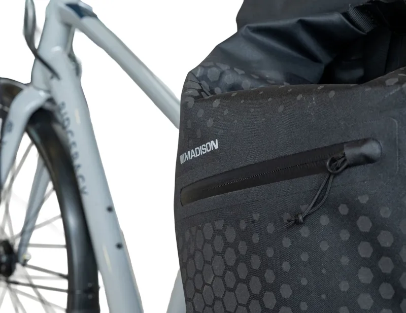 Madison Roam Stellar-Tech Waterproof Pannier Bag 30L in Black-2