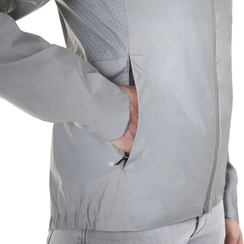 Madison Women's Stellar Shine Reflective Waterproof Jacket in Silver-3