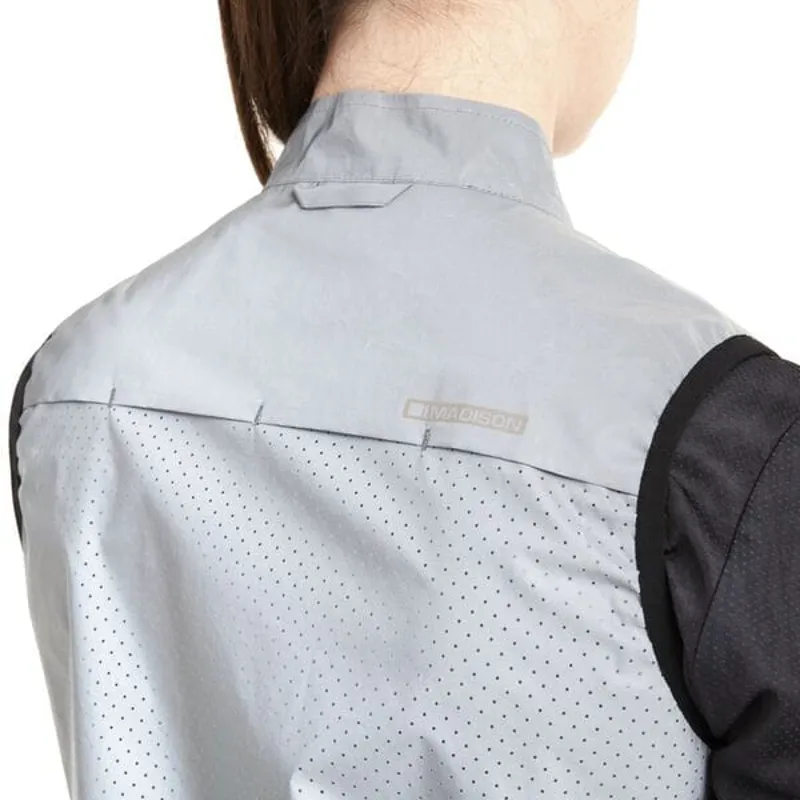 Madison Stellar Shine Women's Reflective Gilet in Silver-3