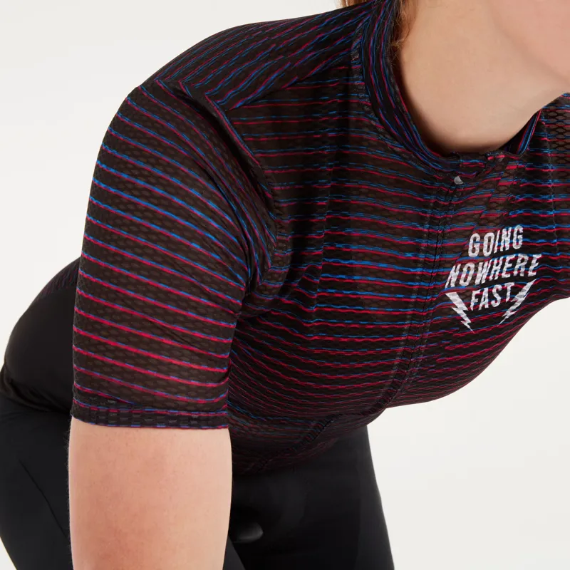 Madison Turbo Women's Short Sleeve Jersey in Glitch Stripe-2