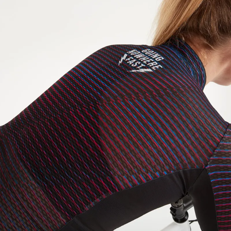 Madison Turbo Women's Short Sleeve Jersey in Glitch Stripe-3