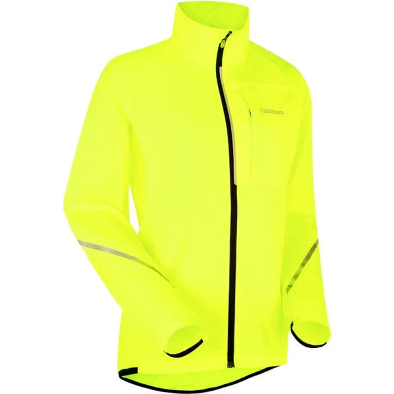 Madison Freewheel Women's Windproof Packable Jacket in Hi-Viz Yellow-1