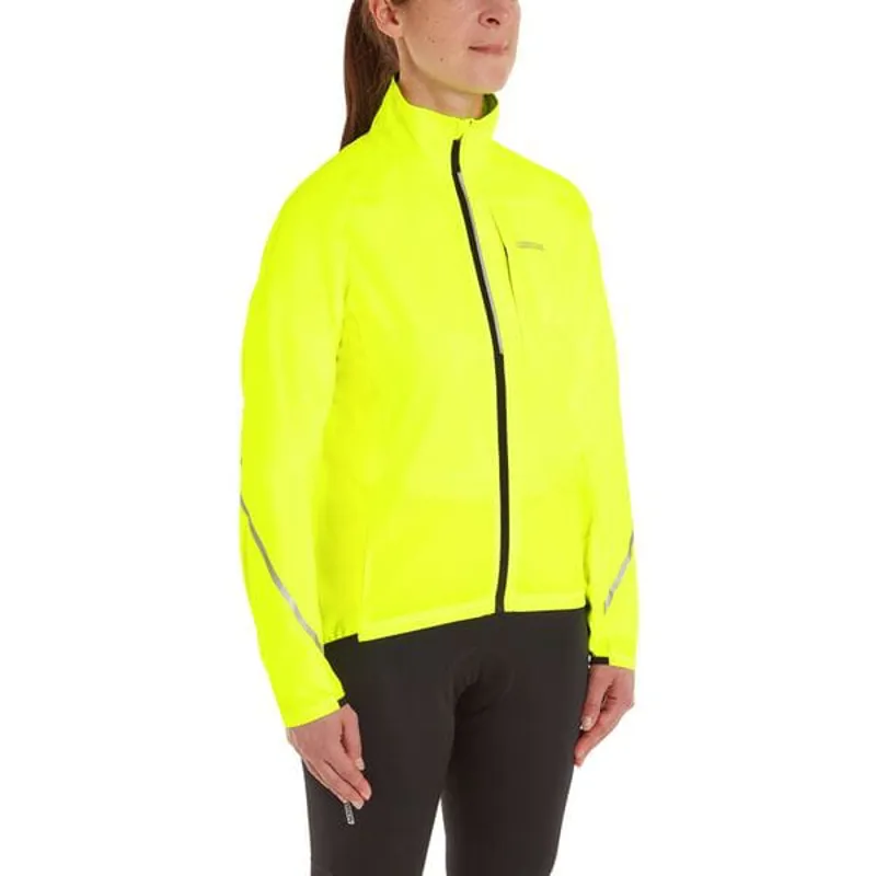 Madison Freewheel Women's Windproof Packable Jacket in Hi-Viz Yellow-2