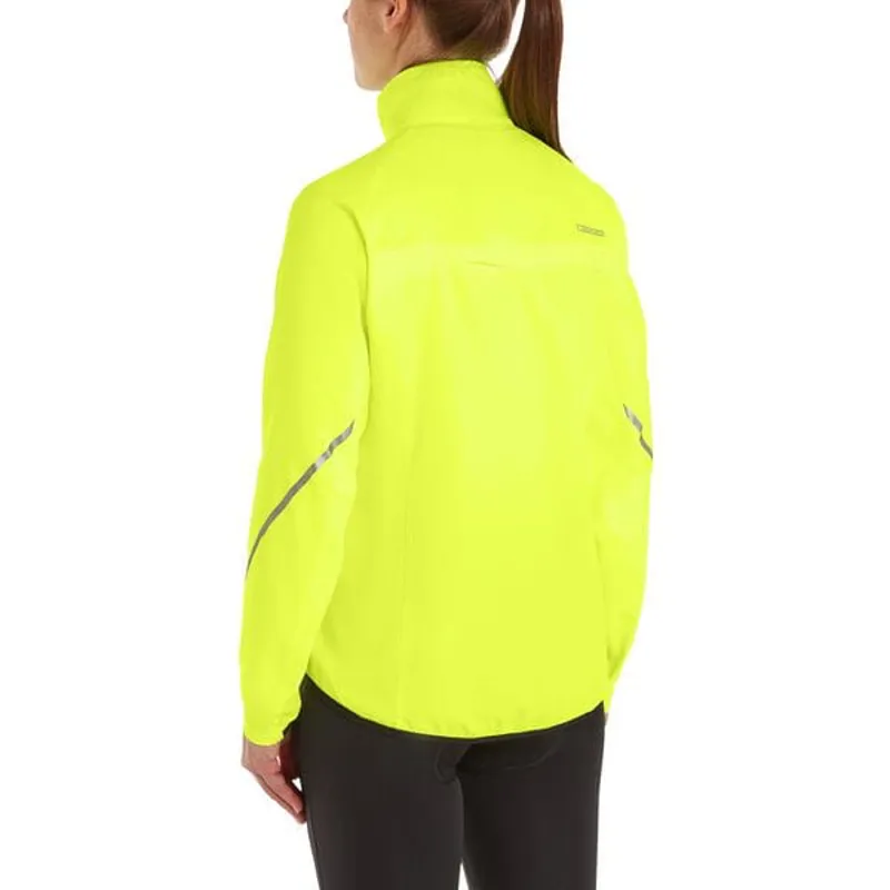 Madison Freewheel Women's Windproof Packable Jacket in Hi-Viz Yellow-3