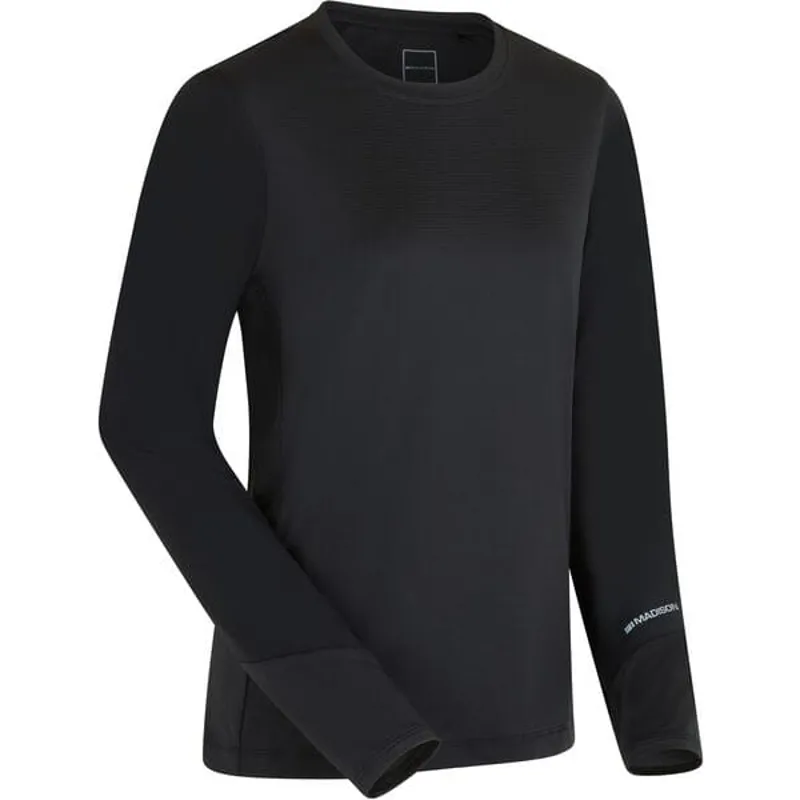 Madison Flux Women's Long Sleeve Trail Jersey in Black-1