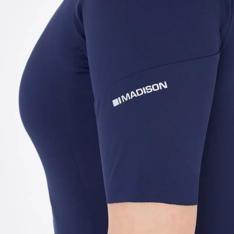 Madison Women's Flux Short Sleeve Jersey in Ink Navy-1