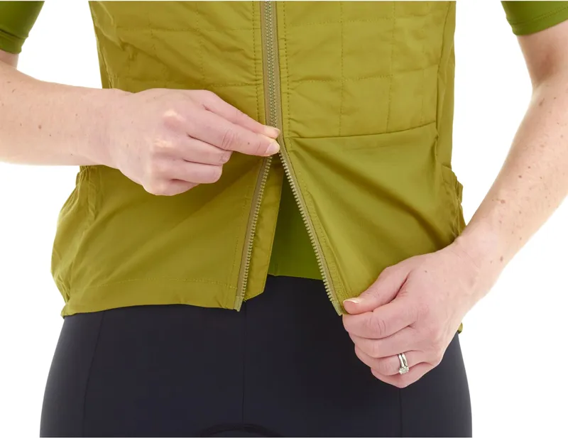 Madison Women's Roam Windproof Packable Primaloft Gilet in Moss Green-3