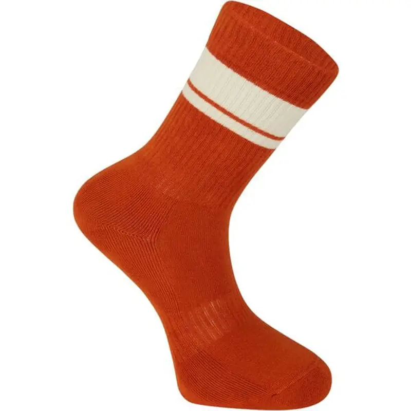 Balfes Bikes Madison Roam Isoler Crew Sock in Rust Orange Stripe | Free postage over £30, £10 off first order, price match & 0% finance.
