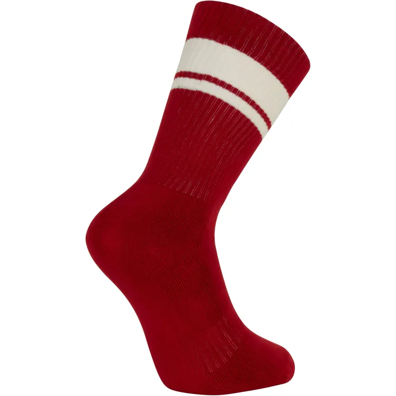 Madison Roam Isoler Crew Sock in Mineral Red-1