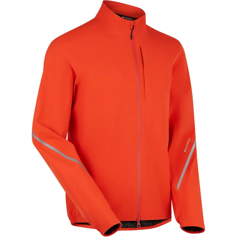 Madison Freewheel Men's Waterproof Jacket in Magma Red-1