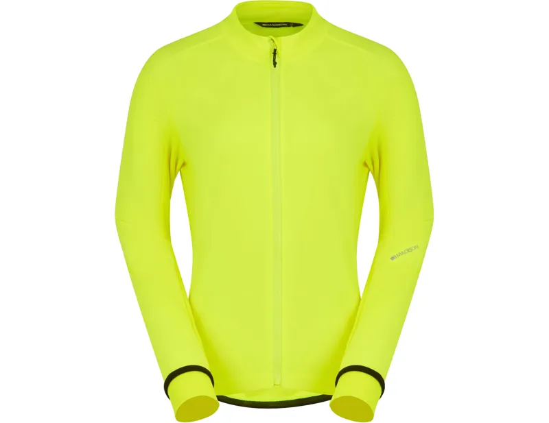 Balfes Bikes Madison DTE Women's Isoler Thermal Long Sleeve Jersey in Hi Viz Yellow | Free postage over £30, £10 off first order, price match & 0% finance.