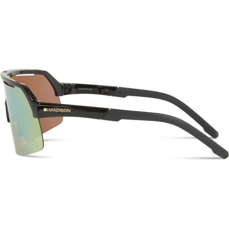 Madison Crypto Air Gloss Black Sunglasses with Bronze Mirror Lens-1