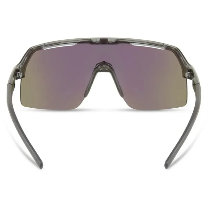 Madison Crypto Air Crystal Smoke Sunglasses with Green Mirror Lens-2