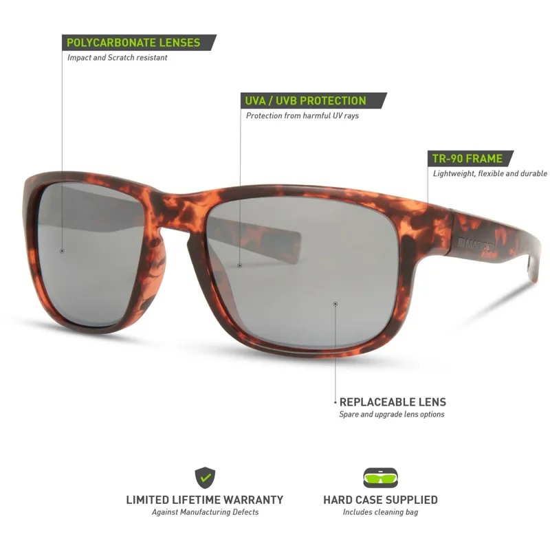 Madison Signal Dark Tortoise Shell Sunglasses with Black Mirror Lens-6