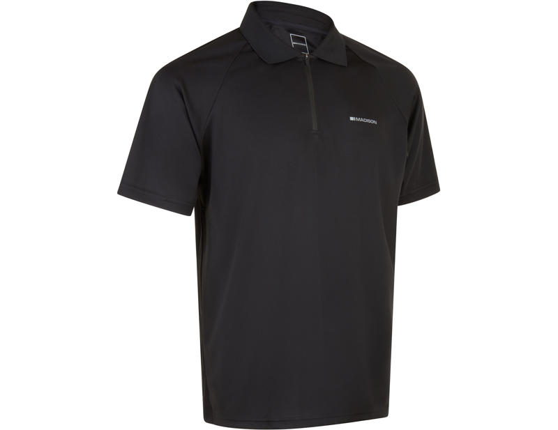 Madison Roam Workshop Isoler Polo Shirt in Black-1