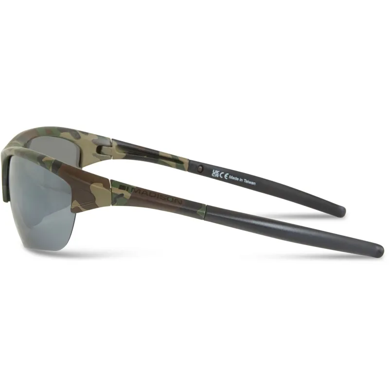 Madison Mission Sunglasses in Green Camo / Silver Mirror-1