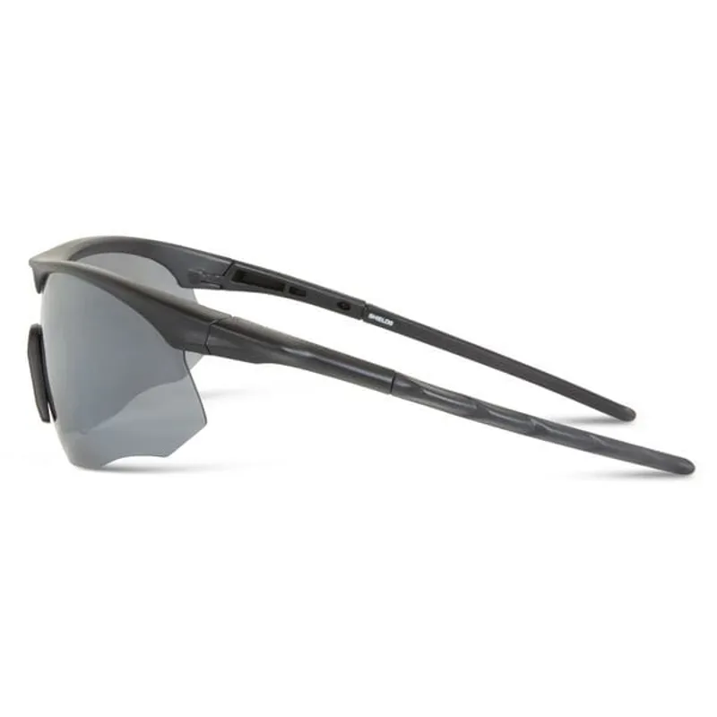 Madison Shields Matt Black Sunglasses 3 Polarised Lens Pack in Silver Mirror/Bronze/Yellow-1