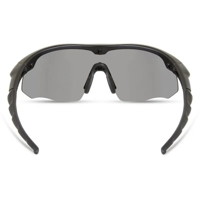 Madison Shields Matt Black Sunglasses 3 Polarised Lens Pack in Silver Mirror/Bronze/Yellow-2