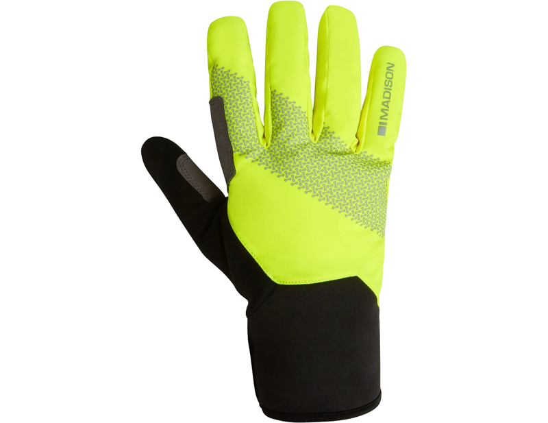 Balfes Bikes Madison Stellar Reflective Waterproof Thermal Gloves in Hi Viz Yellow | Free postage over £30, £10 off first order, price match & 0% finance.