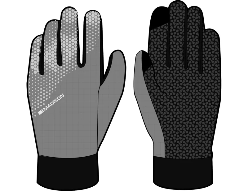 Balfes Bikes Madison Madion Freewheel StellarTech Windproof Gloves in Black/Grey | Free postage over £30, £10 off first order, price match & 0% finance.